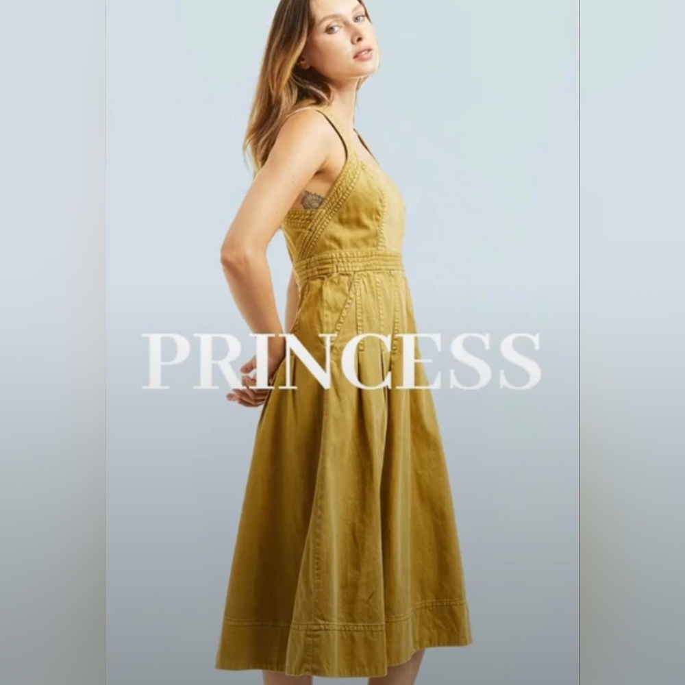 NWT Tractr Golden Woven Midi Dress (Size: XL)